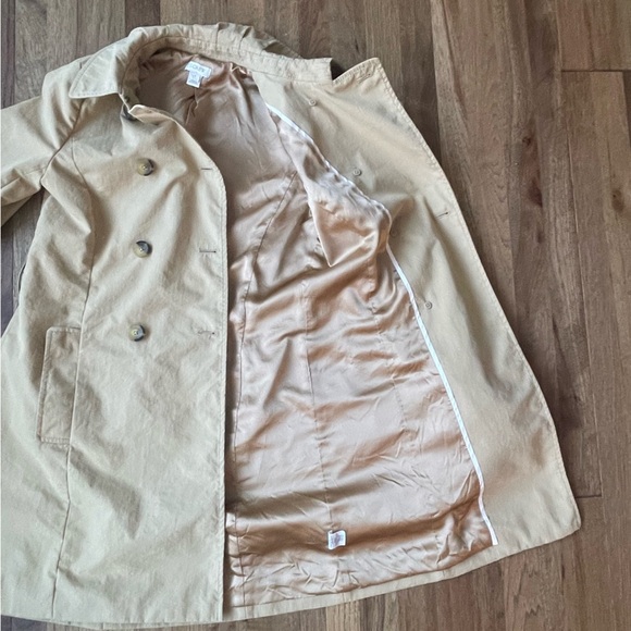 J. Crew Beige Double-Breasted Trench Coat - Picture 4 of 11